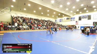 157 lbs Champ. Round 2 - Tyson Rey, Rancho Bernardo Wrestling vs Calvin Bui, Fvhs