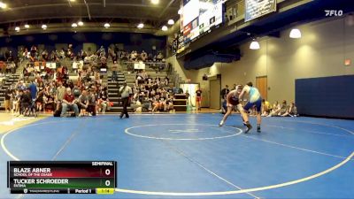 117-121 lbs Semifinal - Blaze Abner, School Of The Osage vs Tucker Schroeder, Fatima