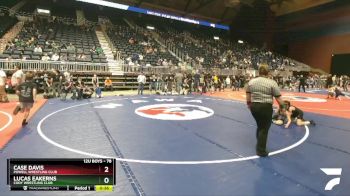 78 lbs Quarterfinal - Lucas Eakerns, Cody Wrestling Club vs Case Davis, Powell Wrestling Club