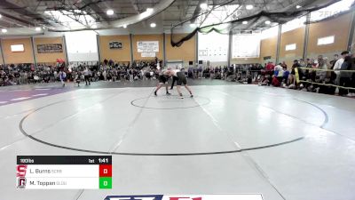 190 lbs Quarterfinal - Luke Burns, Scarborough vs Michael Toppan, Gloucester