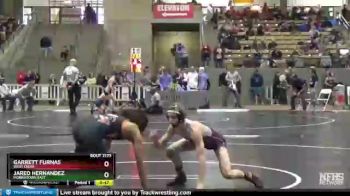 AA 113 lbs Cons. Round 1 - Jared Hernandez, Morristown East vs Garrett Furnas, West Creek