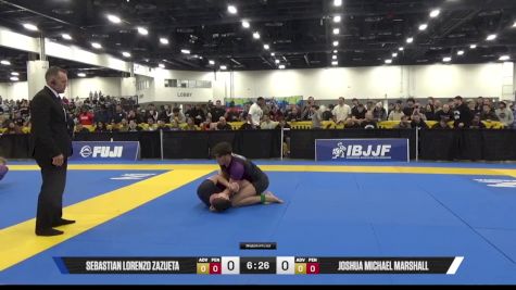 Joshua Michael Marshall vs Sebastian Lorenzo Zazueta 2025 World IBJJF Jiu-Jitsu No-Gi Championship