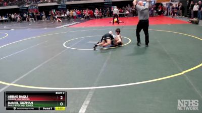 103 lbs Champ. Round 1 - ABBAS BAQLI, Chugiak High School vs Daniel Guzman, Eagle River High School