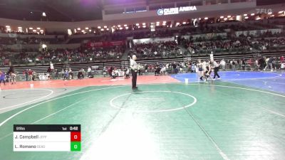 91 lbs Round Of 16 - Jacob Campbell, Jefferson Township vs Lucas Romano, Seagull Wrestling Club