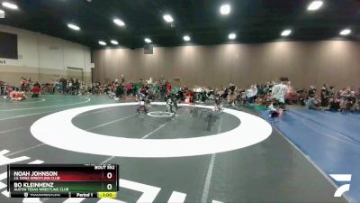 84 lbs Cons. Round 1 - Noah Johnson, Lil Dons Wrestling Club vs Bo Kleinhenz, Austin Texas Wrestling Club