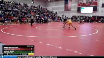 113 lbs Semifinal - Kameron Sather, Dawson-Boyd - Lac Qui Parle - Montevideo United vs Vance Barz, Sauk Rapids-Rice