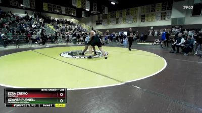 285 lbs Cons. Round 2 - Ezra Cremo, Vacaville vs Xzavier Purnell, Centennial (Nevada)