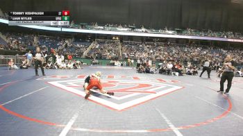 6A 106 lbs 1st Place Match - Liam Myles, Union Pines High School vs Tommy Kishpaugh, St. Stephens High School