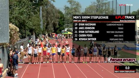 Men's 3k Steeplechase, Heat 3