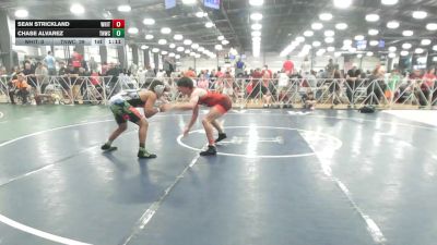 160 lbs Rr Rnd 2 - Sean Strickland, Whitted Trained National Dual Team - HSB vs Chase Alvarez, TNWC Black - HSB