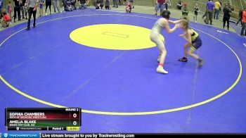 90 lbs Round 2 - Sophia Chambers, Rock Of Redmond Wrestling vs Amelia Blake, Banks Mat Club, Inc