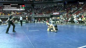 2A-138 lbs Champ. Round 2 - Nile Benge, Winterset vs Kaiden Dietzenbach, Burlington Notre Dame