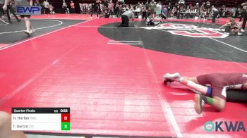 55 lbs Quarterfinal - Hudson Harber, Berryhill Wrestling Club vs Thomas Garcia, Owasso Takedown Club