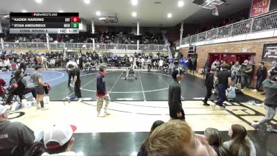 132 lbs Cons. Round 6 - Ryan Amoureux, Meridian vs Kaden Harding, Orting