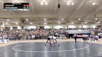 A 215 lbs 1st Place Match - Tyson Click, Samuel Everett School Of Innovation vs Joshua Bingham, Anderson Co. High School