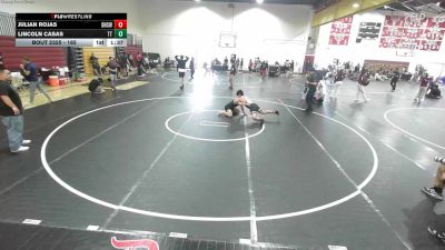 165 lbs Round 3 - Lincoln Casas, Team Thunder vs Julian Rojas, Downey High School Wrestling