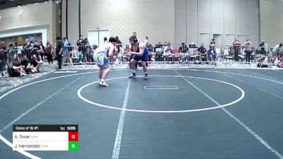 285 lbs Consi Of 16 #1 - Aidan Tovar, Downey HS vs Jorge Hernandez, Chino WC