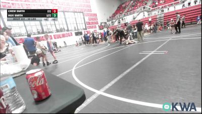 58 lbs Round Of 16 - Crew Smith, Hinton Takedown Club vs Hux Smith, Little Axe Takedown Club