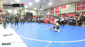 113 lbs Semifinal - Andrew Valdez, Rogers High School Boys vs Edwin Navejar, McAlester