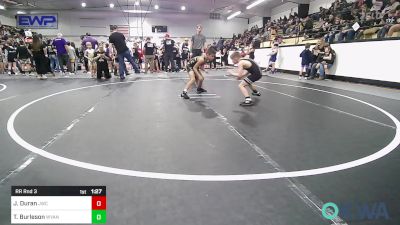 67 lbs Rr Rnd 3 - Jett Duran, Jay Wrestling Club vs Theo Burleson, Wyandotte Youth Wrestling