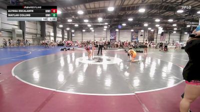 126 lbs Rr Rnd 3 - Alyssa Escalante, OBWC Scarlet vs Waylan Collins, East Rowan Wrestling Club
