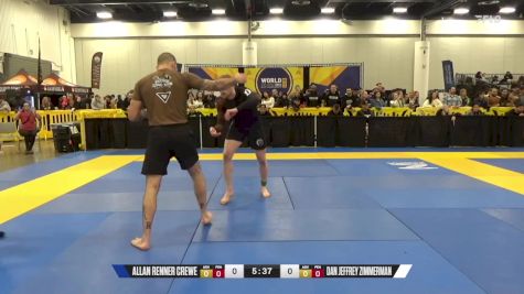 Dan Jeffrey Zimmerman vs Allan Renner Crewe 2024 World IBJJF Jiu-Jitsu No-Gi Championship