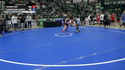 138 lbs Cons. Quarters - Jaxson Page, BTWC vs Christopher Lawson, Iron Rams Wrestling Club