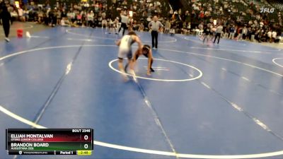 125 lbs Cons. Round 2 - Elijah Montalvan, Otero Junior College vs Brandon Board, Augustana (SD)