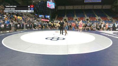135 lbs Champ. Rd Of 32 - Erin Delling, Missouri vs Amber Mims, Alabama