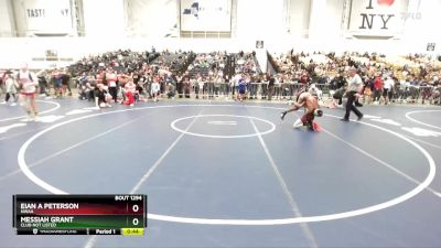 124 lbs Cons. Round 2 - Messiah Grant, Club Not Listed vs Eian A Peterson, NWAA