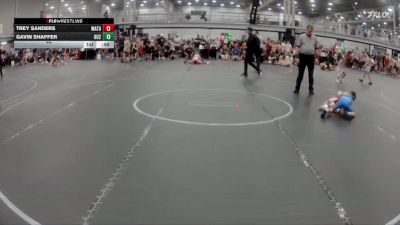 48 lbs Round 1 (6 Team) - Gavin Shaffer, Upstate Uprising 2.0 vs Trey Sanders, Mat Assassins