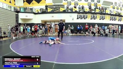 67-73 lbs Round 1 - Kendall Benoit, Rick Larsen Wrestling Club vs McKyla Fink, Hammer Down Academy