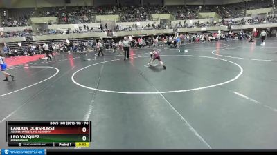 70 lbs Quarterfinal - Leo Vazquez, Minneapolis vs Landon Dorshorst, Askren Wrestling Academy