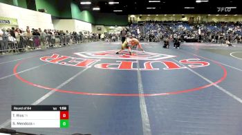 132 lbs Round Of 64 - Tristan Rios, TX vs Seth Mendoza, IL