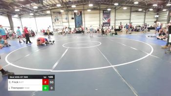 195 lbs Round Of 64 - Caden Finck, Buffalo Valley Wrestling Club - Black vs Jaeden Thompson, Team Nebraska Gold