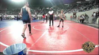 100 lbs Consi Of 8 #2 - O'Conner Johnson, Randall Youth Wrestling Club vs Grayson Lewis, Shawnee Takedown Club