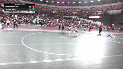 70 lbs Cons. Round 2 - Olivia Kelly, Cadott vs Emery Potter, New Lisbon Youth