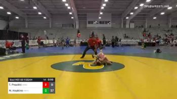 95 lbs Prelims - Tony Preolitti, Young Guns Red vs Mason Hopkins, MatHawks