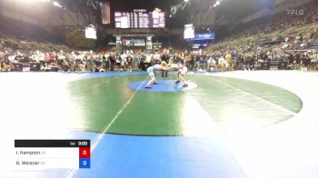 120 lbs Cons 32 #1 - Isaac Hampton, Oregon vs Garrison Weisner, Ohio