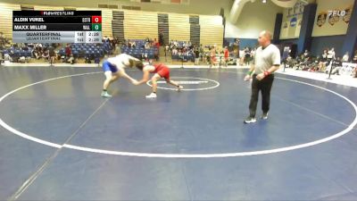 197 lbs Quarterfinal - Maxx Miller, Washington & Lee vs Aldin Vukel, East Stroudsburg