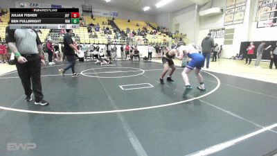 155 lbs Consi Of 8 #2 - Julian Fisher, Jay Junior High vs Ben Fullbright, Vinita JH