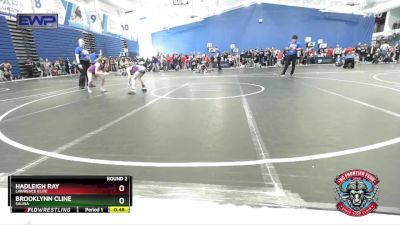 70 lbs Round 2 - Hadleigh Ray, Lawrence Elite vs Brooklynn Cline, Salina