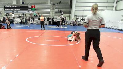 120 lbs Rr Rnd 2 - Gracen Brockett, Team Dark Horse - HSG vs Hannah Dyckman, MetroWest United Pink - HSG