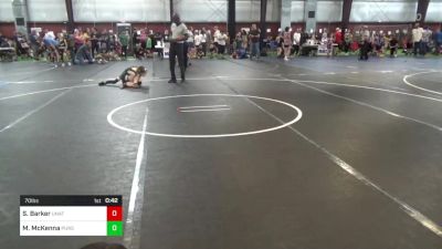 70 lbs Consi Of 8 #1 - Steven Barker, Unattached vs Mack McKenna, Pursuit