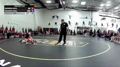 103 lbs Round 1 (16 Team) - Heather Crull, McKendree University vs Madison Avila, North Central College
