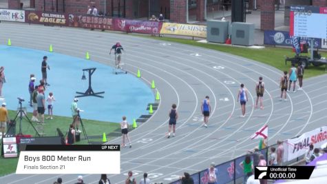 High School Boys' 800m, Finals 21
