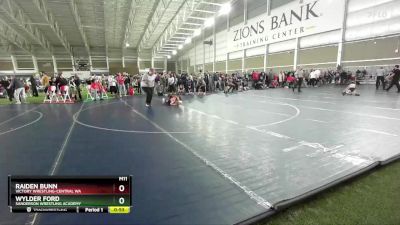 63 lbs Cons. Round 3 - Raiden Bunn, Victory Wrestling-Central WA vs Wylder Ford, Sanderson Wrestling Academy