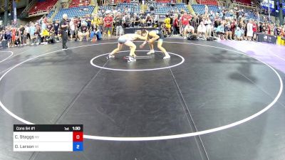 126 lbs Cons 64 #1 - Cael Staggs, NV vs Oliver Larson, WI