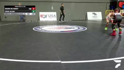 Intermediate Boys - 77 lbs Champ. Round 1 - Cruz Allen vs Ronin De Windt, Project 8 Wrestling