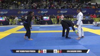Livia Barasine Correa vs Anne Yasmim Prado Perreira 2025 European Jiu-Jitsu IBJJF Championship